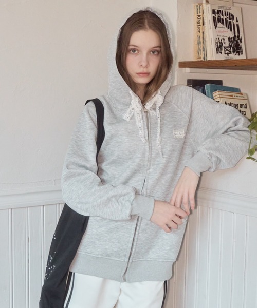 11747391 used フードチェックパーカー Birthday room パーカー フードチェックパーカー/hood check