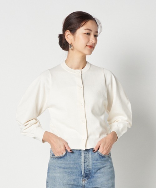 カーディガン BANANA SLEEVE KNIT CARDIGAN レディース