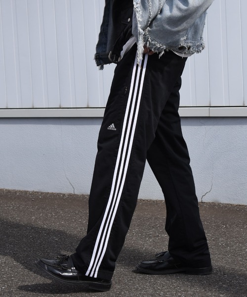 古着 adidas アディダス トラックパンツ ブラック ホワイト 黒 白 adidas パンツ 「ヴィンテージ古着」Adidas トラックパンツ