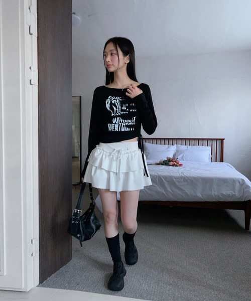 CHINON ヤングミニ　35F-Ⅱ・デート　新品 by muni:r スカート フレンチテリーカンカンミニスカート