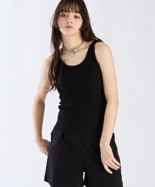 To b. by agnes tシャツ リブ タンクトップ レディース : ZOZOTOWN