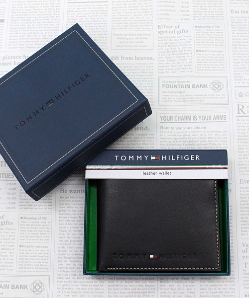 トミー ヒルフィガー ウェルズリー レザー2つ折り財布 TOMMY HILFIGER 財布 ウェルズリー レザー2つ折り財布 Wellesley