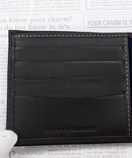 トミー ヒルフィガー ウェルズリー レザー2つ折り財布 TOMMY HILFIGER トミー ヒルフィガー ウェルズリー レザー2