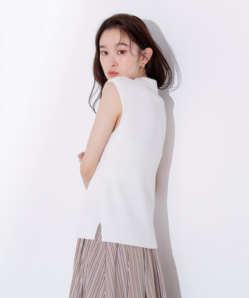 N.Natural Beauty Basic ポロシャツ ポロ ノースリーブカイキン