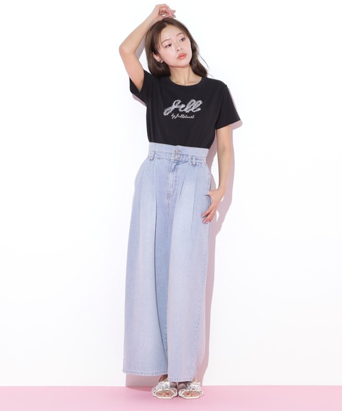 【25SS】新作 ワイドレッグ デニム ジーンズ ◆プラダ◆人気 SOMETHING サムシング LISA セミワイド デニム ジーンズ