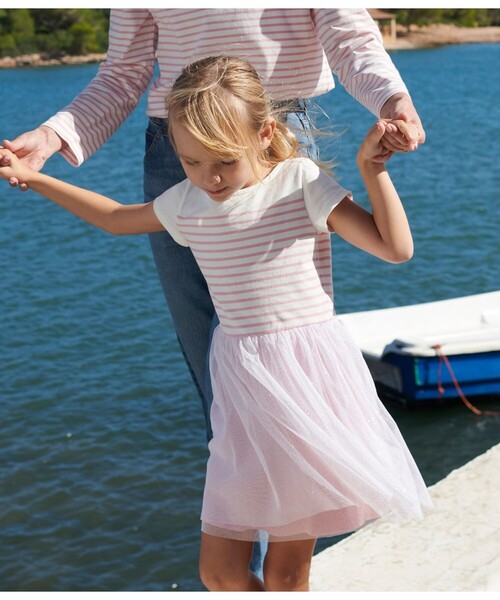 PETIT BATEAU（プチバトー） ワンピース 半袖ワンピース キッズ 子供服 