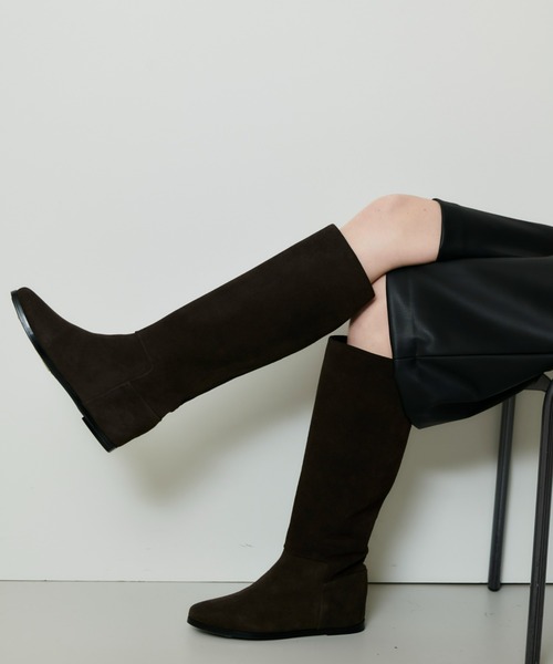 allureville（アルアバイル） ブーツ バックジップロングブーツ