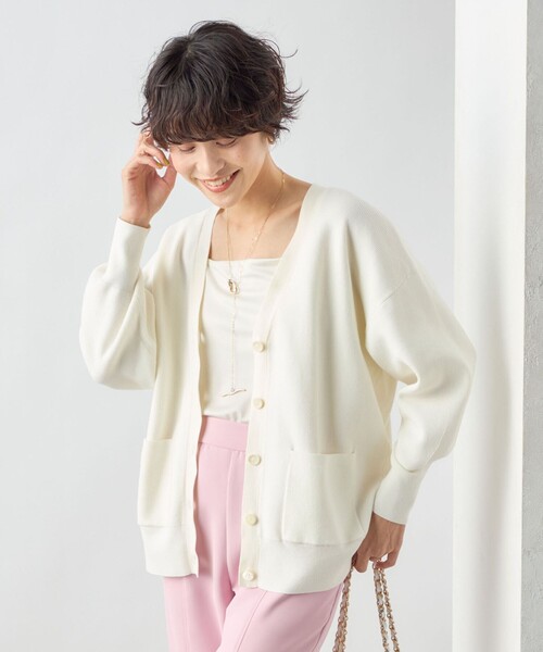 「NOLLEY'S Sophi」 ニットカーディガン 38 オフホワイト レディース