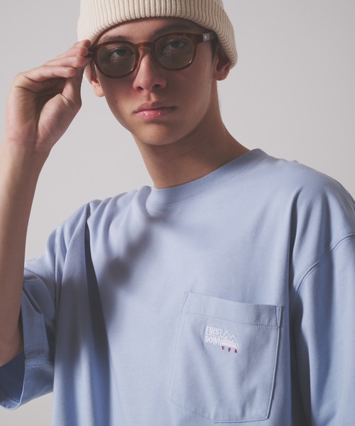 メンズ ショートスリーブ スウェットシャツ FIRST DOWN（ファーストダウン） tシャツ CVCジャージー ショート