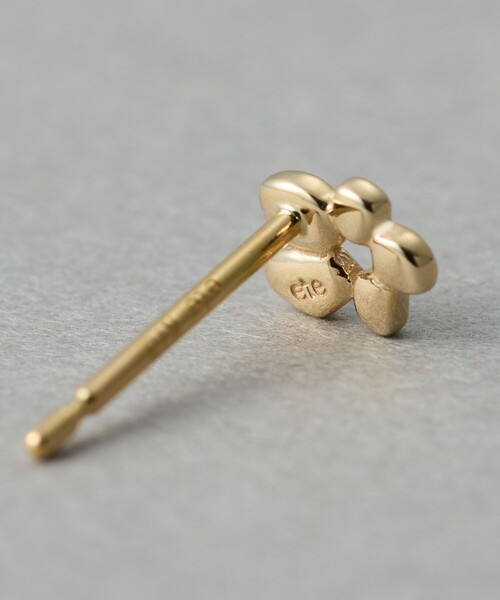 ete ピアス 「レイヤード」 K10YG フラワー レディース