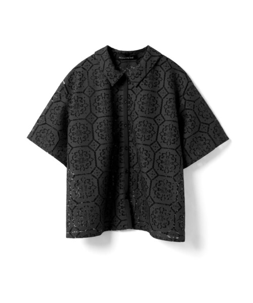 mizuiroind ブラウス シャツ mizuiro ind タイルレースシャツ