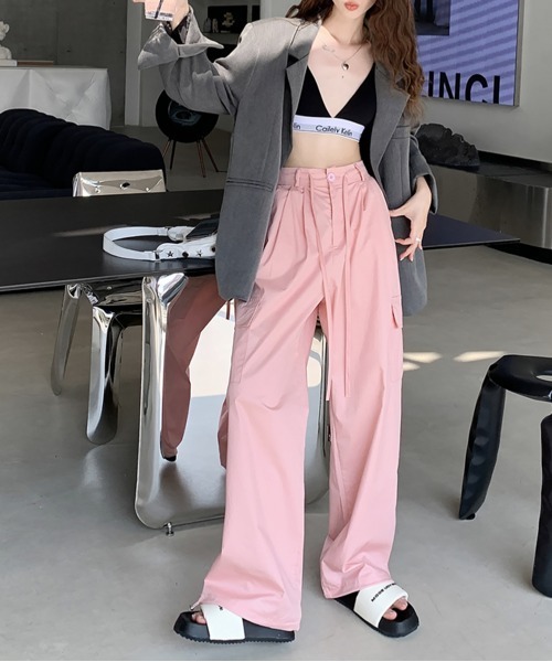 「by muni:r」 カーゴパンツ SMALL チャコール レディース
