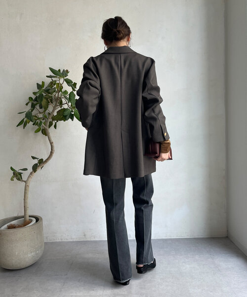 「DouDou」 加工デニムパンツ 36 ブルー レディース_画像6