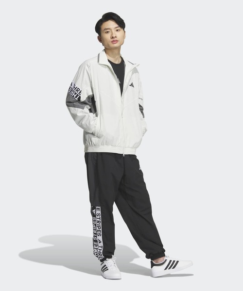 新品　アディダスオリジナル　メンズ　裏メッシュ　スポーティ　ナイロンジャケットM adidas（アディダス） ナイロンジャケット ワーディングパック ルーズ