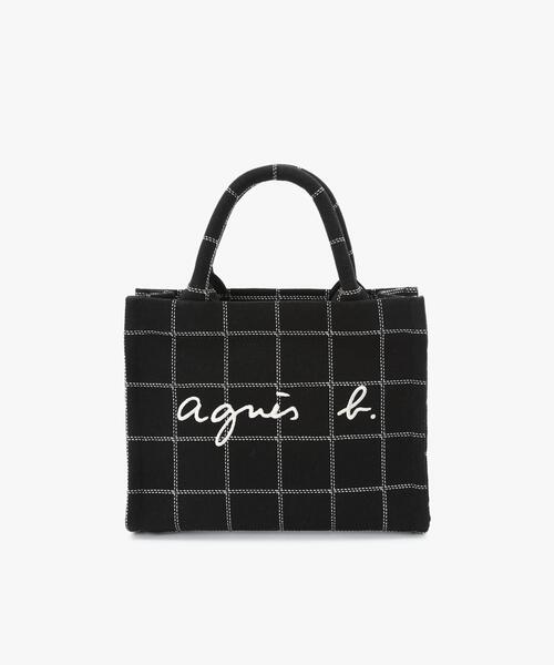 agnes b.（アニエスベー） トートバッグ チェック スモール トート