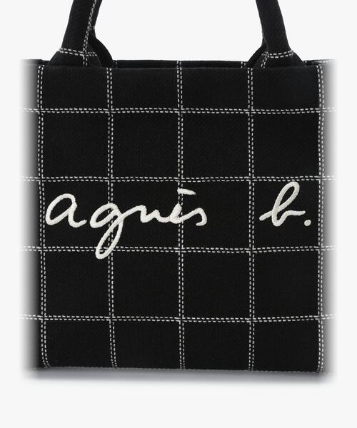 agnes b.（アニエスベー） トートバッグ チェック スモール トート