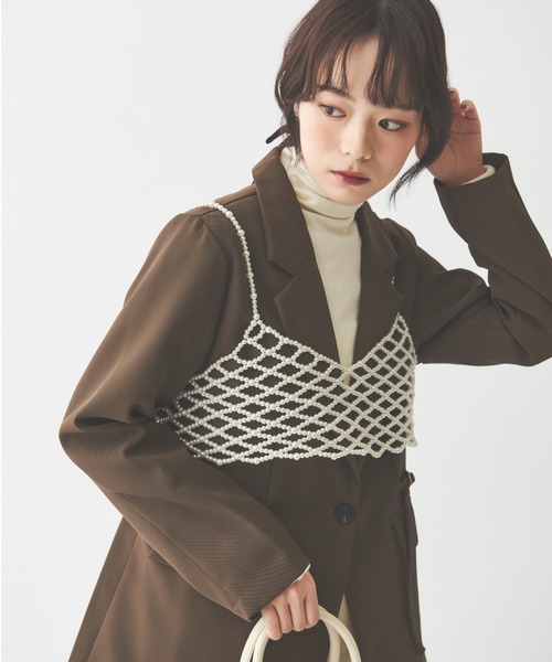 「paravion」 キャミソールブラウス FREE ホワイト レディース_画像2