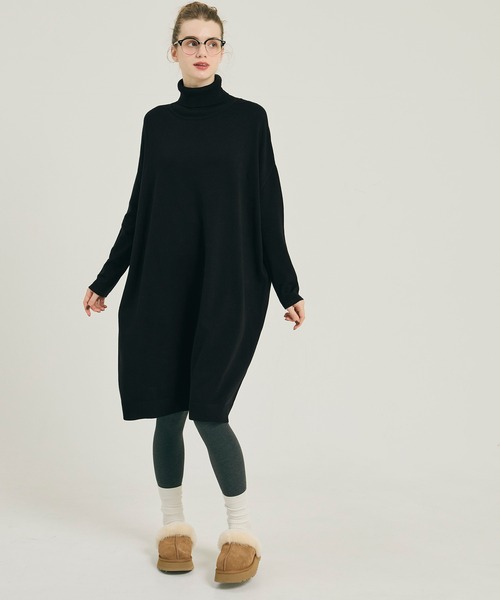 coca（コカ） チュニック タートルニットワンピース : ZOZOTOWN Yahoo