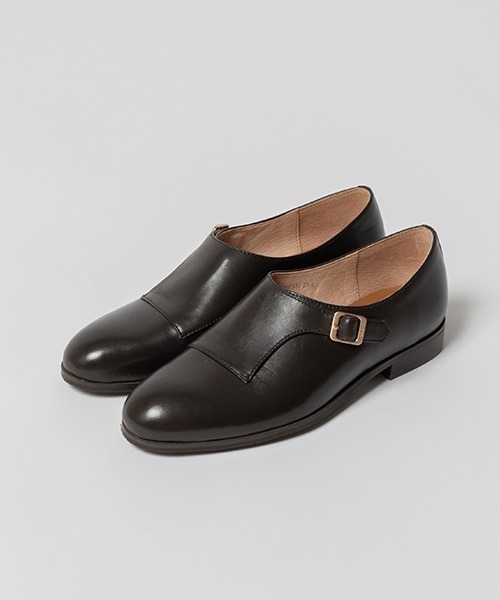 RANDA（ランダ） ローファー 「本革」レザーモンクストラップシューズ