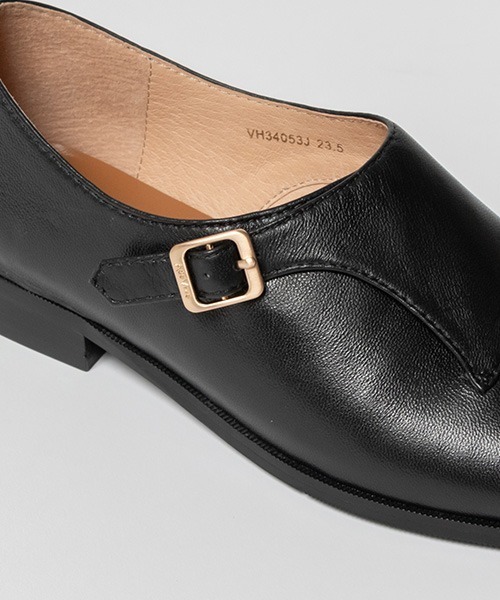 RANDA（ランダ） ローファー 「本革」レザーモンクストラップシューズ