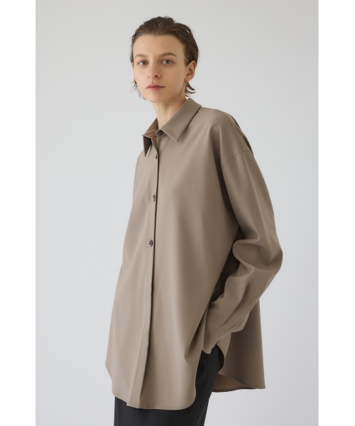 RIM.ARK ブラウス シャツ Synthetic leather tie SH シンセティック