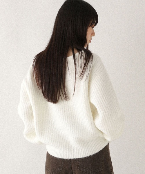 Heather（ヘザー） ニット セーター フラワーモチーフニット 612876