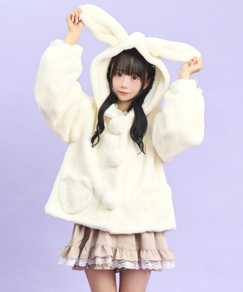 Secret Honey（シークレットハニー） コート アウター うさ耳ショート