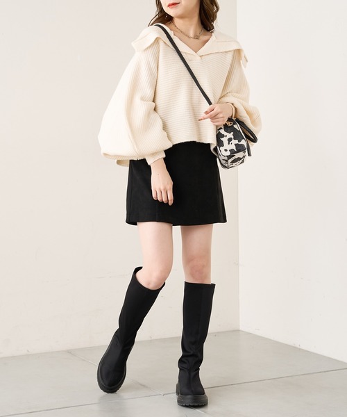 「Chico」 長袖ニット FREE アイボリー レディース_画像3