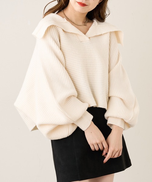 「Chico」 長袖ニット FREE アイボリー レディース_画像6