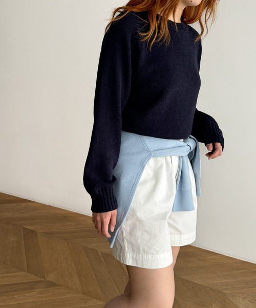 「CANAL JEAN」 「el mar」長袖ニット ONE SIZE ベージュ レディース_画像4