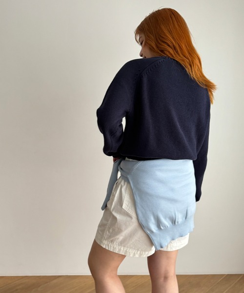 「CANAL JEAN」 「el mar」長袖ニット ONE SIZE ベージュ レディース_画像5