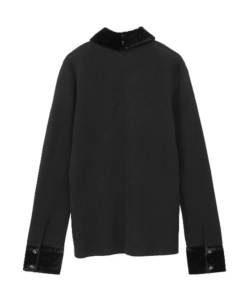 CLANE（クラネ） ニット セーター CLANE/クラネ/VELOR COLLAR KNIT