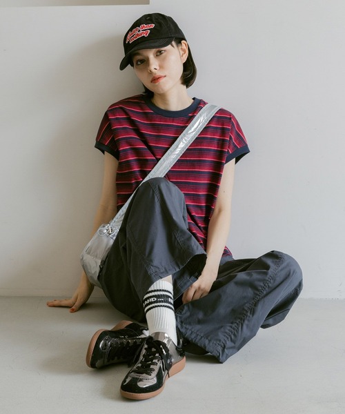 niko and…（ニコアンド） イージーパンツ FREE オレンジ レディース