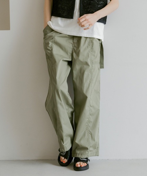 niko ベージュ38 niko and…（ニコアンド） イージーパンツ FREE オレンジ レディース