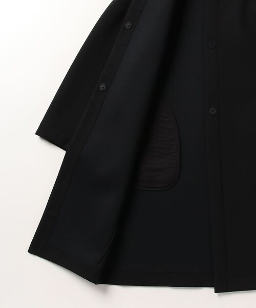 「Demi-Luxe BEAMS」 ノーカラーコート 36 ブラック レディース_画像3