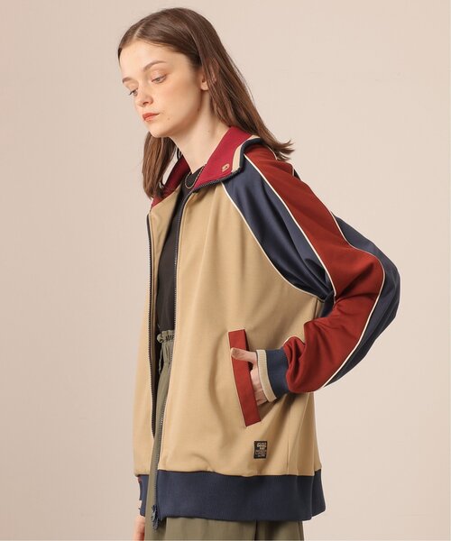 「DOUBLE NAME」 ジャージブルゾン FREE ネイビー レディース_画像2