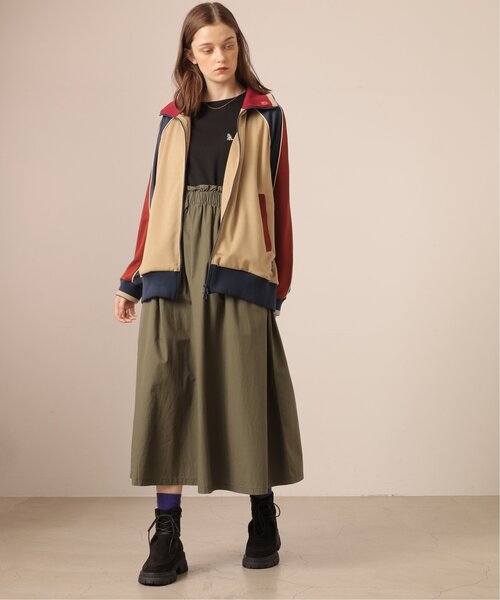 「DOUBLE NAME」 ジャージブルゾン FREE ネイビー レディース_画像3