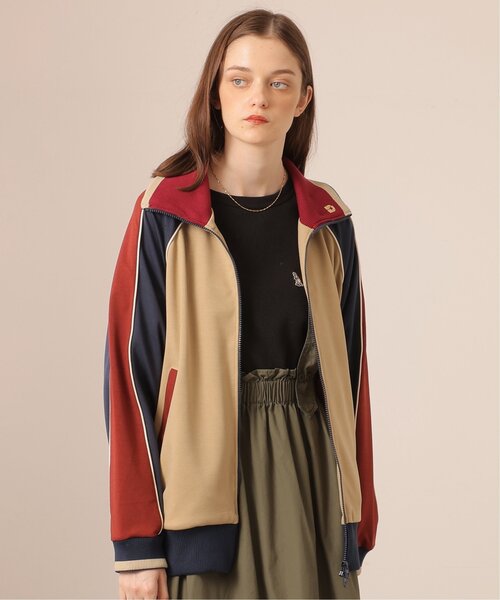 「DOUBLE NAME」 ジャージブルゾン FREE ネイビー レディース_画像9