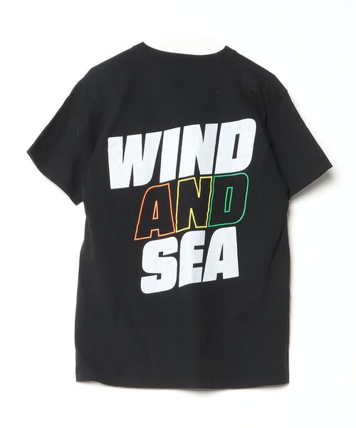 WIND AND SEA（ウィンダンシー） 半袖Tシャツ L ブラック メンズ 
