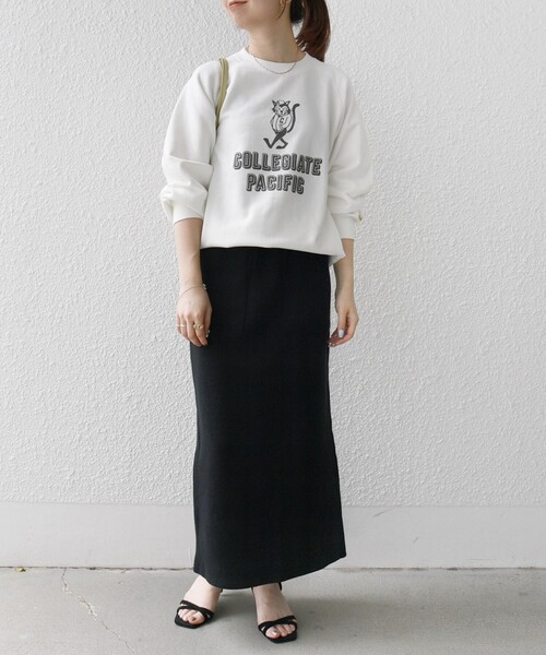 SHIPS any 「SHIPS any」 ロングスカート ONE SIZE ブラック