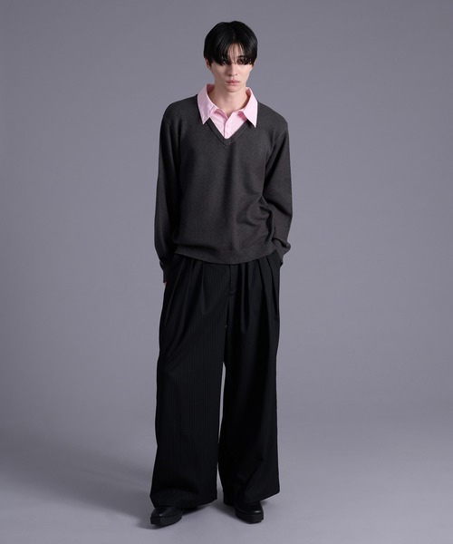 Ellno Loset（エルノロゼット） セーター ニット シャツレイヤードフウ