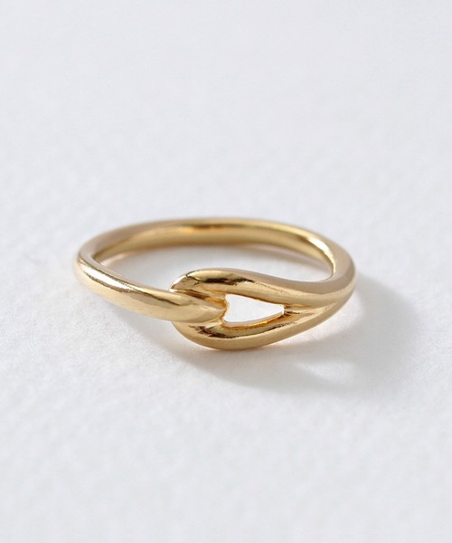 NOIR DE POUPEE K10 2連風 ゴールドリング　9号 K10 2連風 ゴールド リング | ノワール ド プーペ(NOIR DE POUPEE