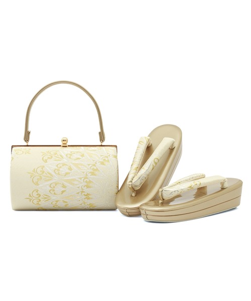 帯生地を使用した豪華な草履バッグセット レディース | SOUBIEN | 23