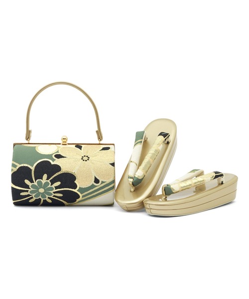 帯生地を使用した豪華な草履バッグセット レディース | SOUBIEN | 08