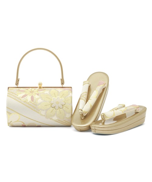 帯生地を使用した豪華な草履バッグセット レディース | SOUBIEN | 12