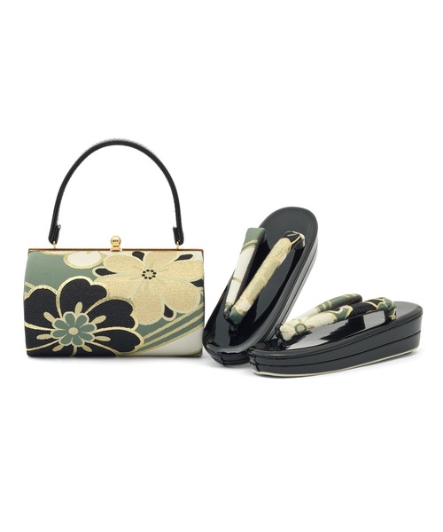 帯生地を使用した豪華な草履バッグセット レディース | SOUBIEN | 05