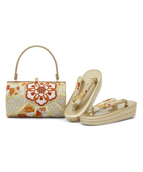 SOUBIEN（創美苑） 帯生地を使用した豪華な草履バッグセット