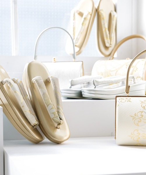 帯生地を使用した豪華な草履バッグセット レディース | SOUBIEN | 37