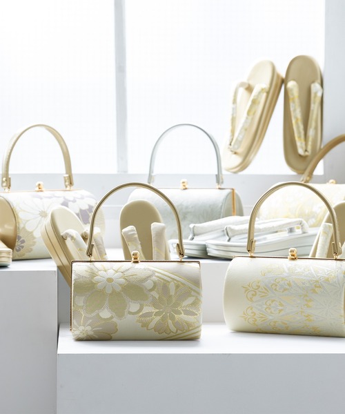 帯生地を使用した豪華な草履バッグセット レディース | SOUBIEN | 36