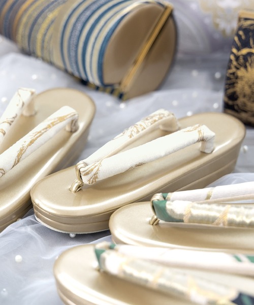 帯生地を使用した豪華な草履バッグセット レディース | SOUBIEN | 43